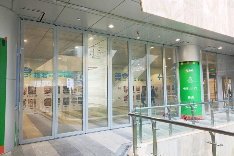 north bund raffles city glass operable partition